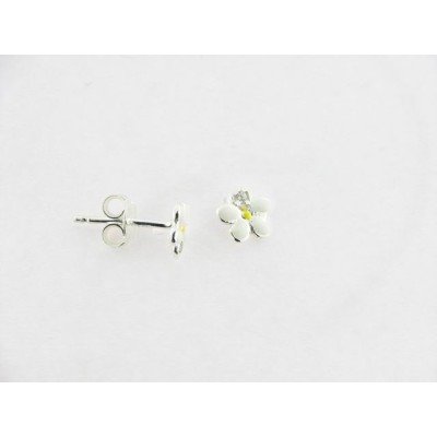 Pendientes Plata Esmalte Piedras