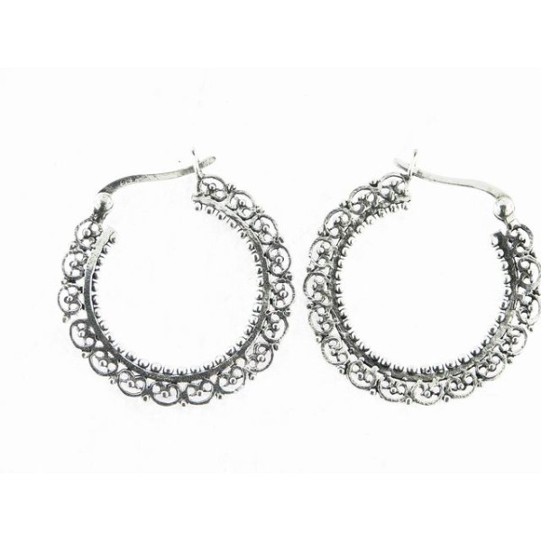 Pendientes aro plata