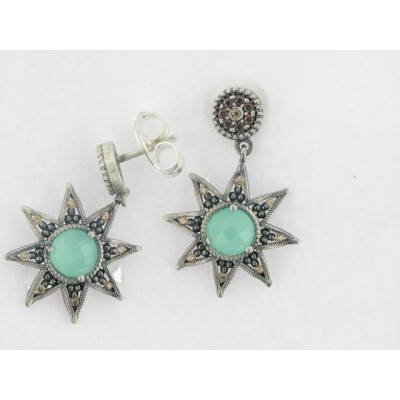 Raive Pendientes Plata Piedras