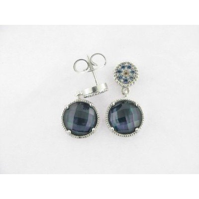 Raive Pendientes Plata Piedra