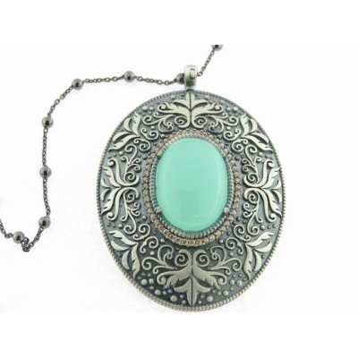 Raive Colgante Plata Rutenio con Cadena