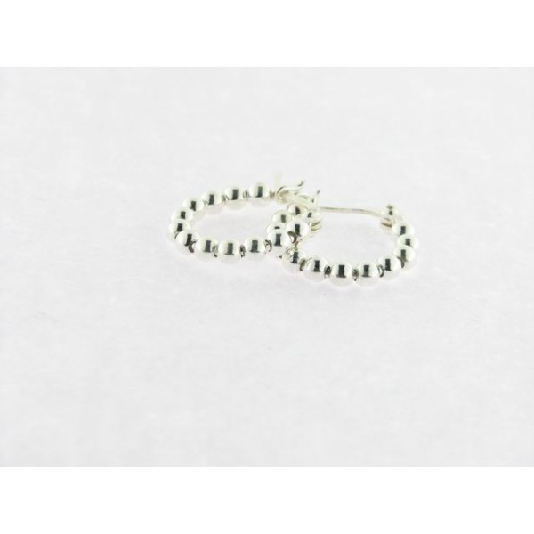 Pendientes aro plata