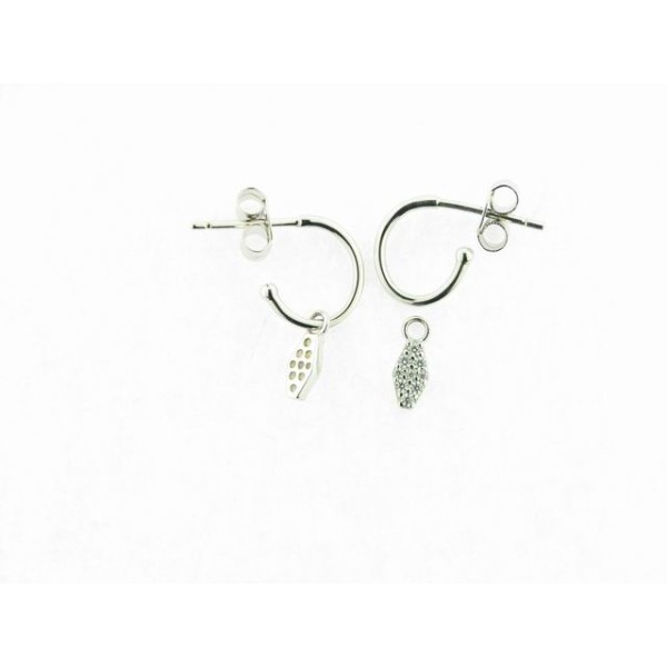 Naiomy pendientes plata circon
