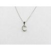 Colgante Letra C Plata Piedras