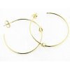 Lineargent pendientes aro plata chapada