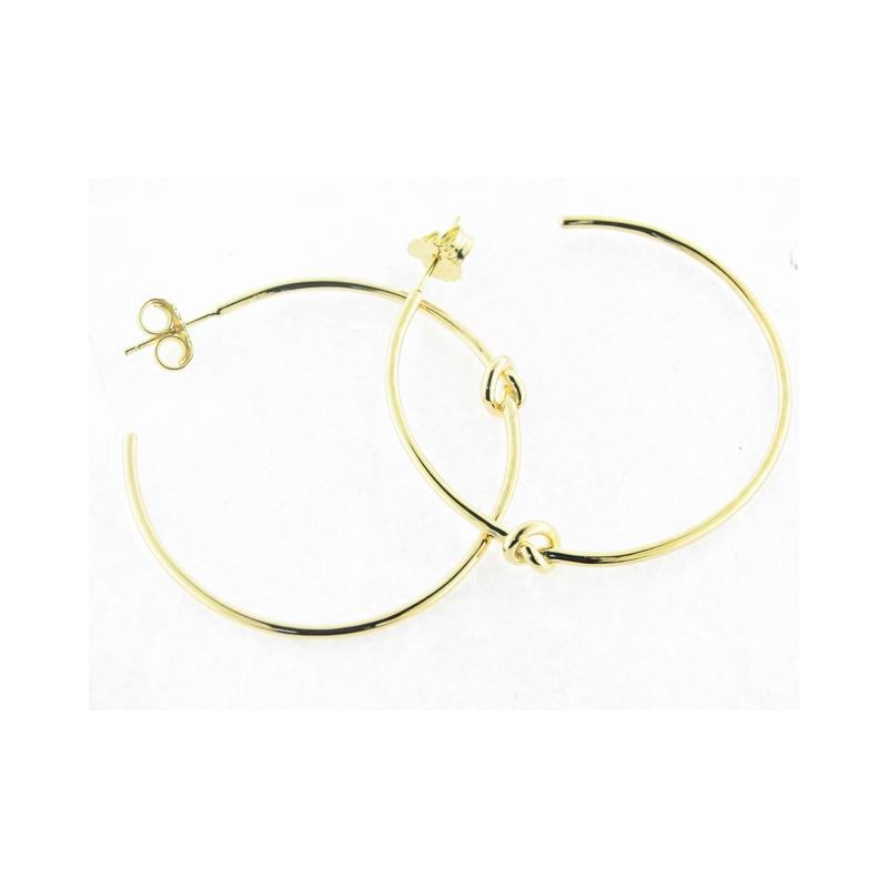 Lineargent pendientes aro plata chapada