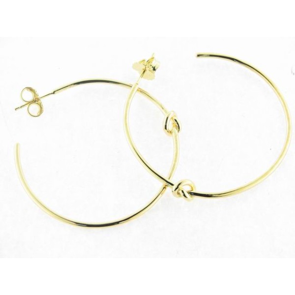 Lineargent pendientes aro plata chapada