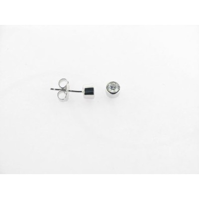 Linea argent pendientes plata circonita