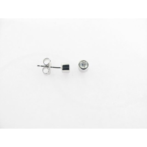 Linea argent pendientes plata circonita