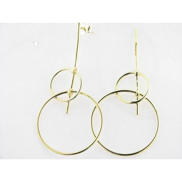 Lineargent pendientes plata chapada