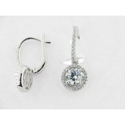Camaleoni Pendientes Plata Zirconitas