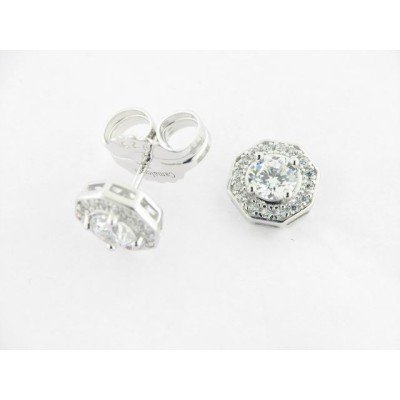 Camaleoni Pendientes Plata Piedras
