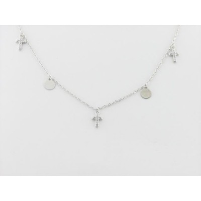 Luxenter gargantilla plata circonitas