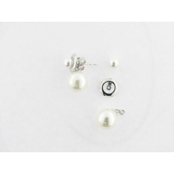 Viceroy pendientes plata perla