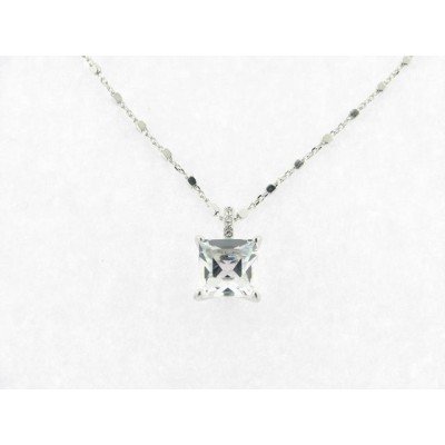 Lotus colgante plata swarovski