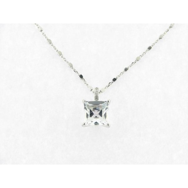 Lotus colgante plata swarovski
