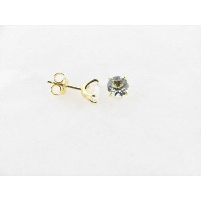 Lotus pendientes plata chapada