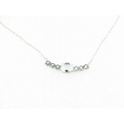 Lotus gargantilla plata swarovski