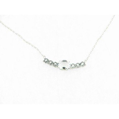 Lotus gargantilla plata swarovski