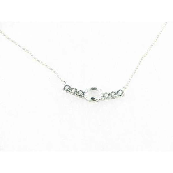 Lotus gargantilla plata swarovski