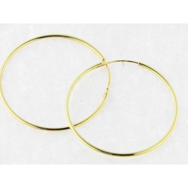 Pendientes Aro Plata Chapada