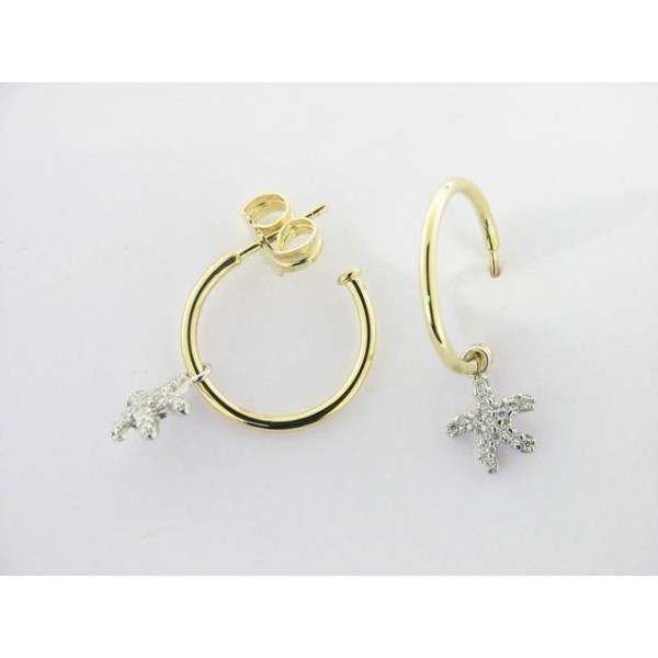 Pendientes aro plata chapada