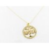 Lotus Plata Colgante Chapado Con Cadena