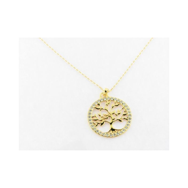 Lotus Plata Colgante Chapado Con Cadena