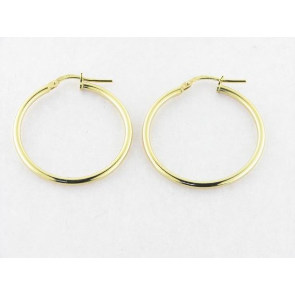 Pendientes Aro Plata Chapada