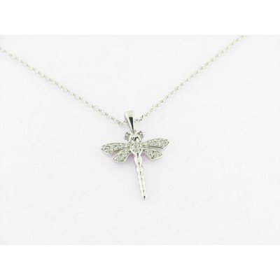 Lotus colgante plata libelula