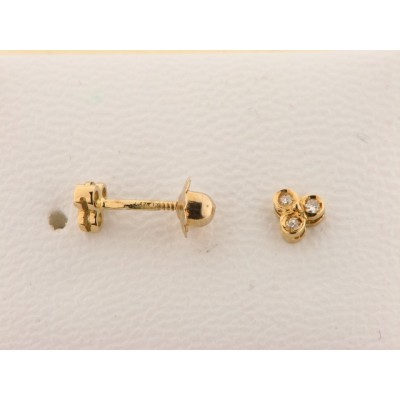 Pendientes Oro Diamates