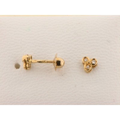 Pendientes Oro Diamates