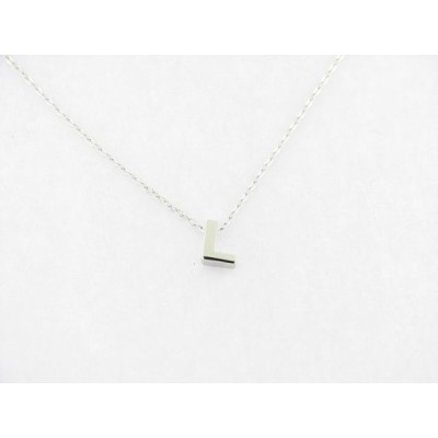 Colgante Letra " L " Plata