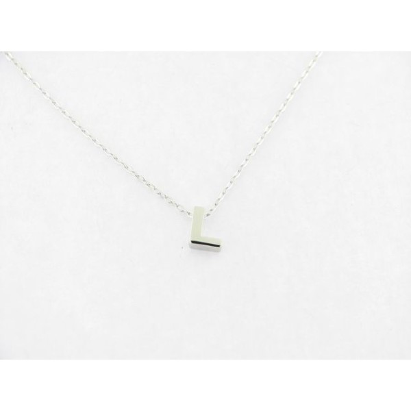 Colgante Letra " L " Plata