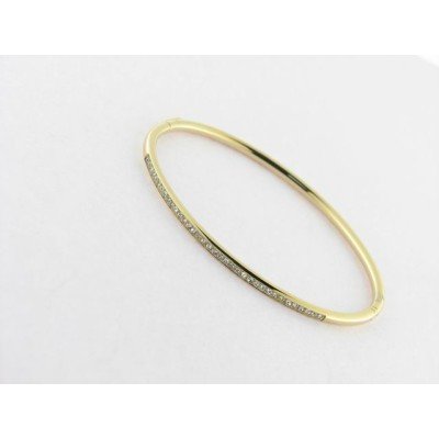 Lotus Pulsera Aro Acero Piedras