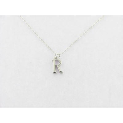 Colgante inicial r plata c/cad
