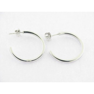 Lotus pendientes aro plata
