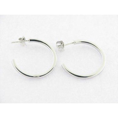 Lotus pendientes aro plata