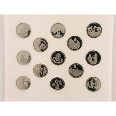 Arras Plata 20 mm Biblicas Juego  c/Estuche