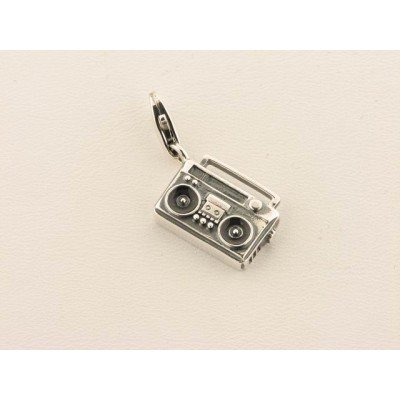 Charm Radiocasete Plata Esmalte