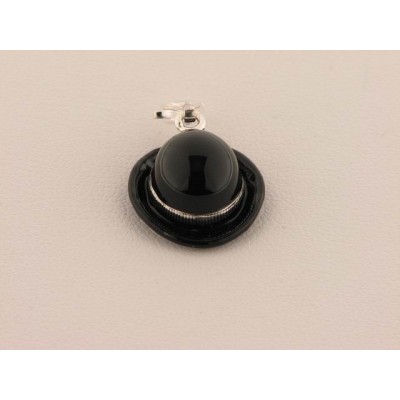 Charm Sombrero Plata Negro