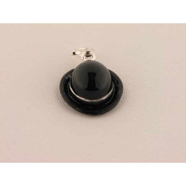 Charm Sombrero Plata Negro