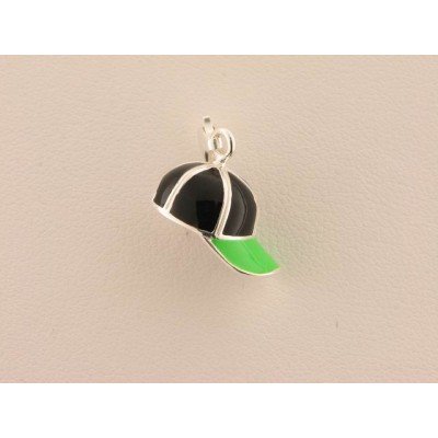 Charm Gorra Esmalte Verde