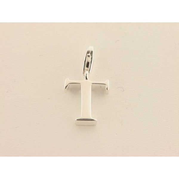 Charm Inicial T Plata Rodio