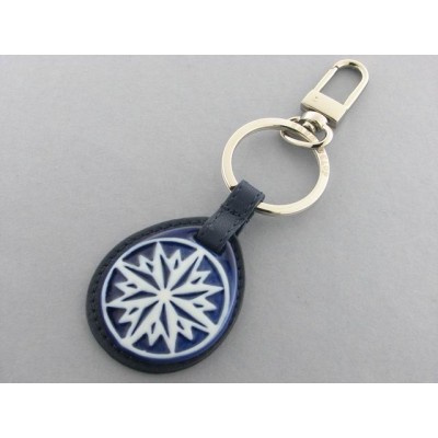 Llavero Rosa de los Vientos Acero Piel