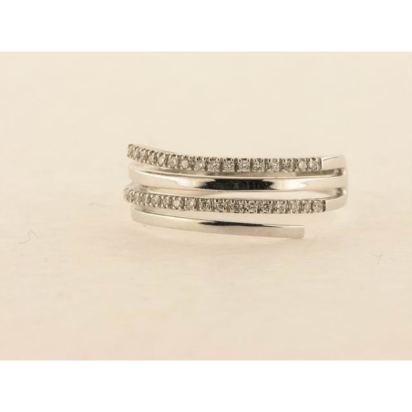 Sortija Oro Blanco Diamantes