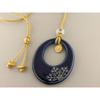 Colgante copo azul