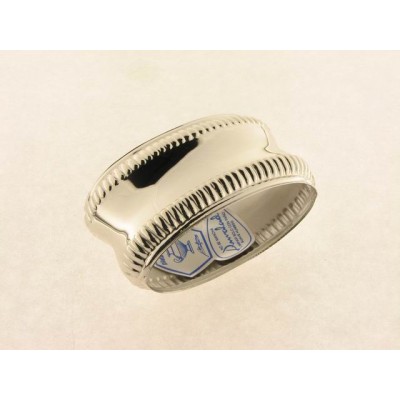Servilletero plata piñones 6 cm