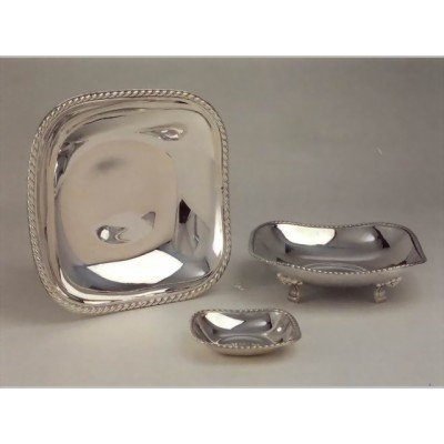 Plato plata cordon 18x18 cm