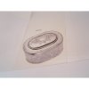 Caja joyero cristal/plata oval